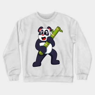 Panda with Bamboo Crewneck Sweatshirt